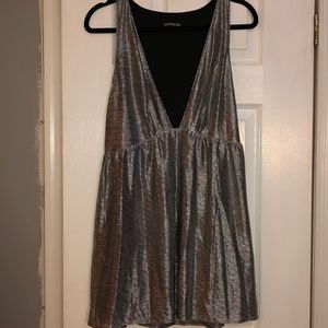 EXPRESS Mini Silver Shine Dress